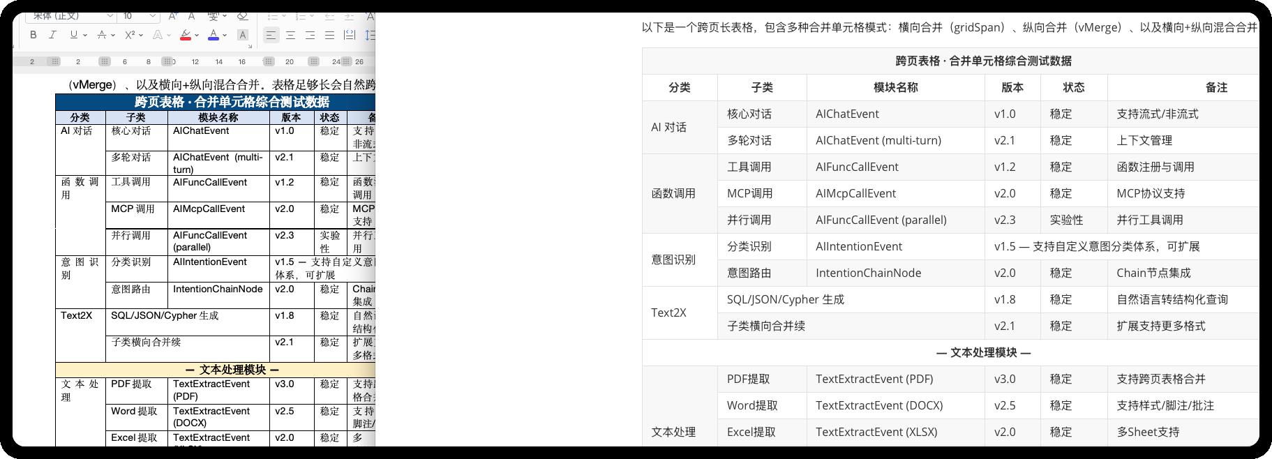 PDF表格提取引擎界面展示