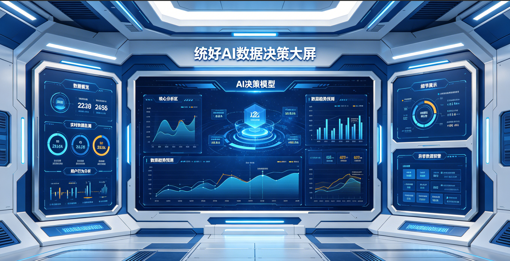 统好AI数据决策大屏
